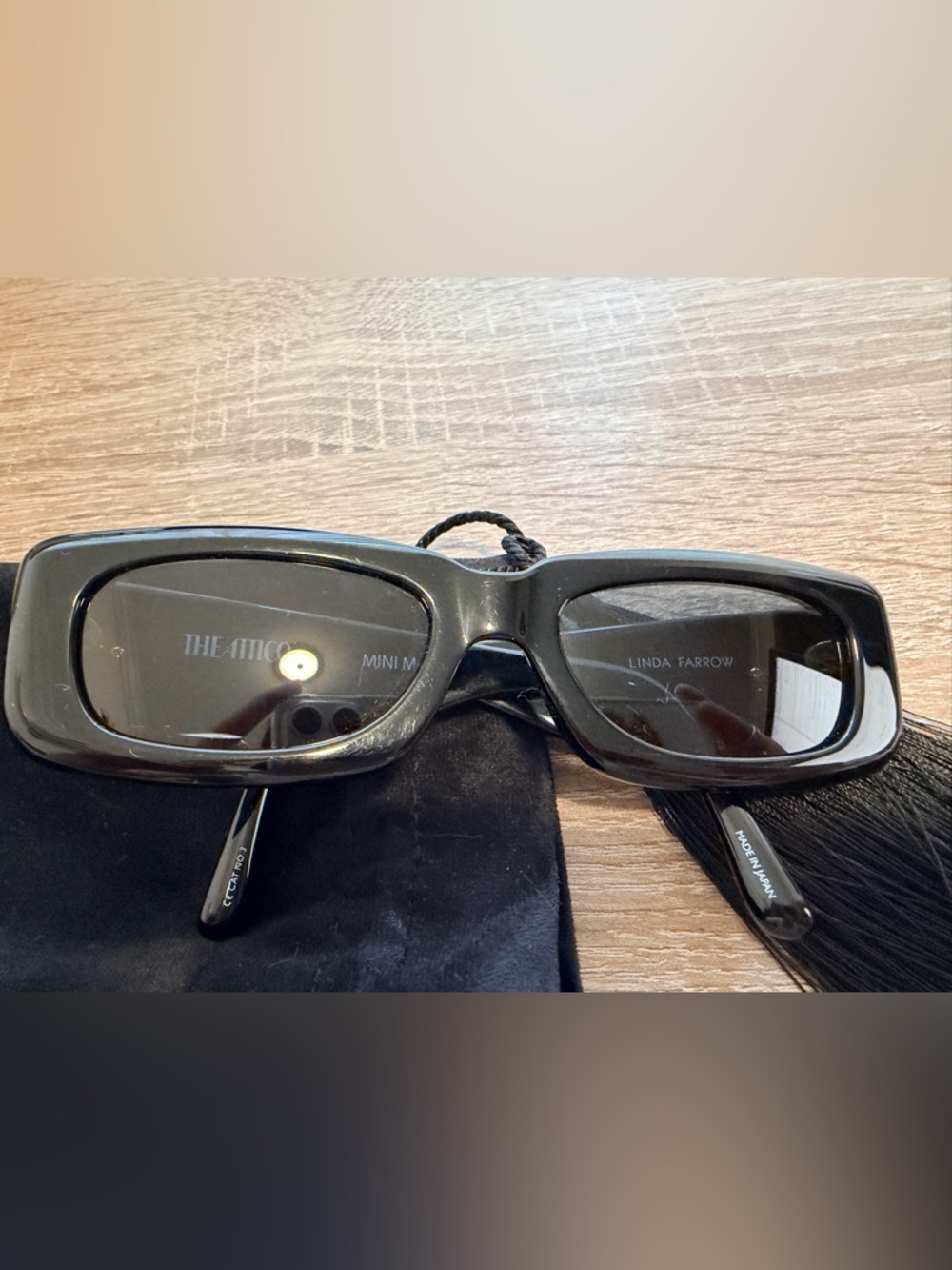 Linda Farrow x The Attico Mini Marfa Sunglasses - Picture 10 of 10